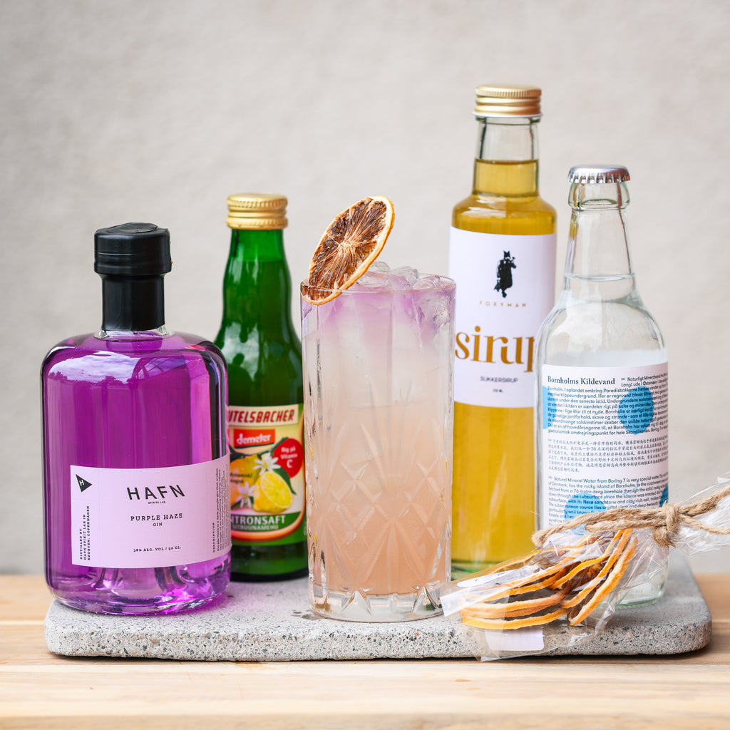 Purple Collins - Cocktailpakke (8 stk.)