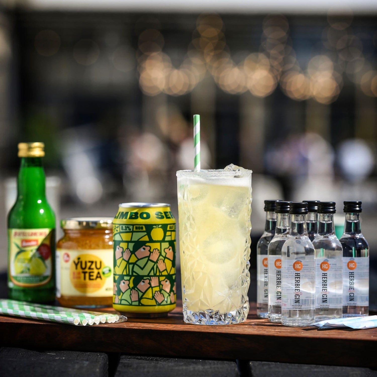Yuzu Pretty Cocktailpakke Gin Øl Citronsaft