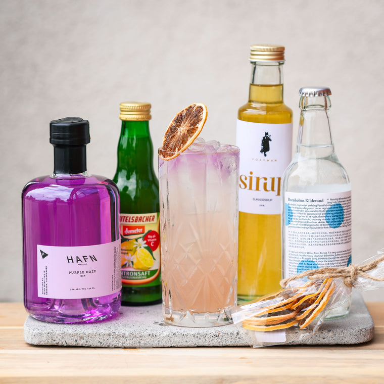 Purple Collins - Cocktailpakke (8 stk.)