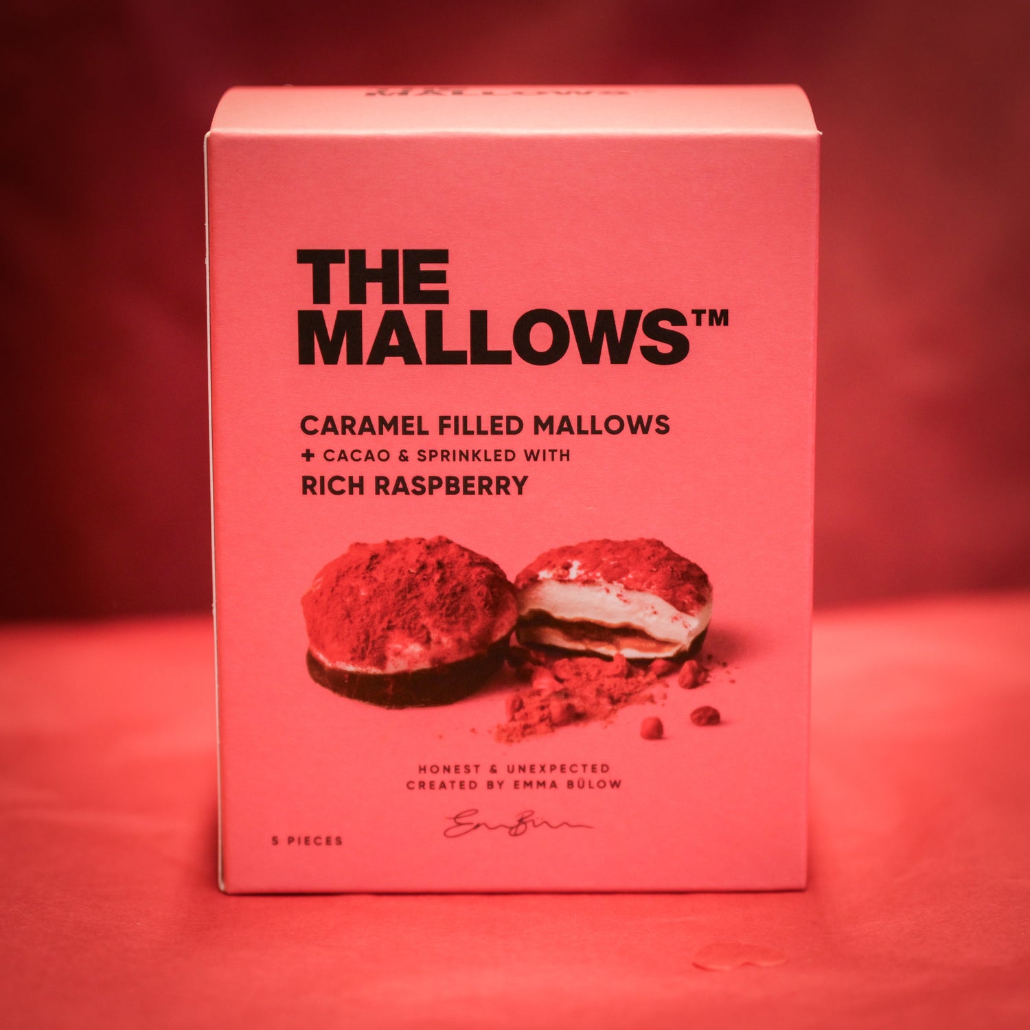 The Mallows  - Caramel Filled Mallows + Rich Raspberry Box