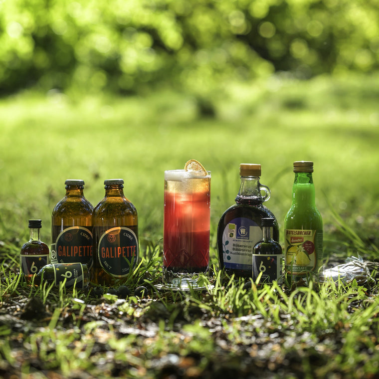 Very Berry Bluetiful, Cocktail, Cider, Blåbær, Snaps, Citron 